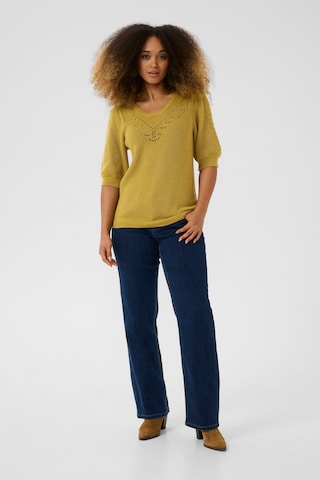 Cream Pullover 'CRDela' in Gelb