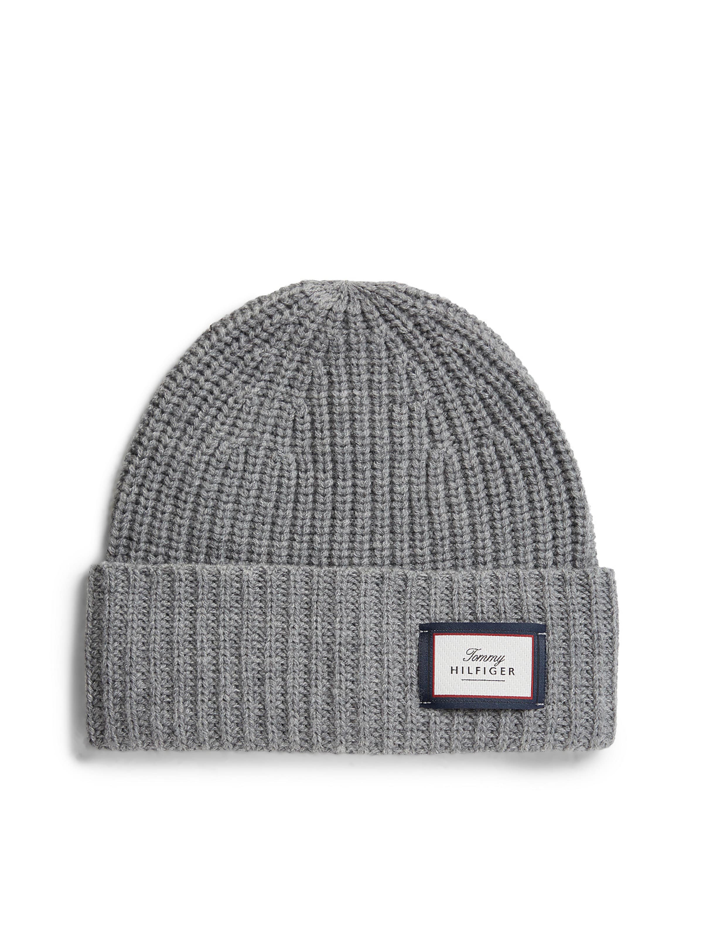Bonnet TOMMY HILFIGER en gris : devant