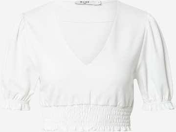 NA-KD Shirt 'Nina Houston' in Wit: voorkant