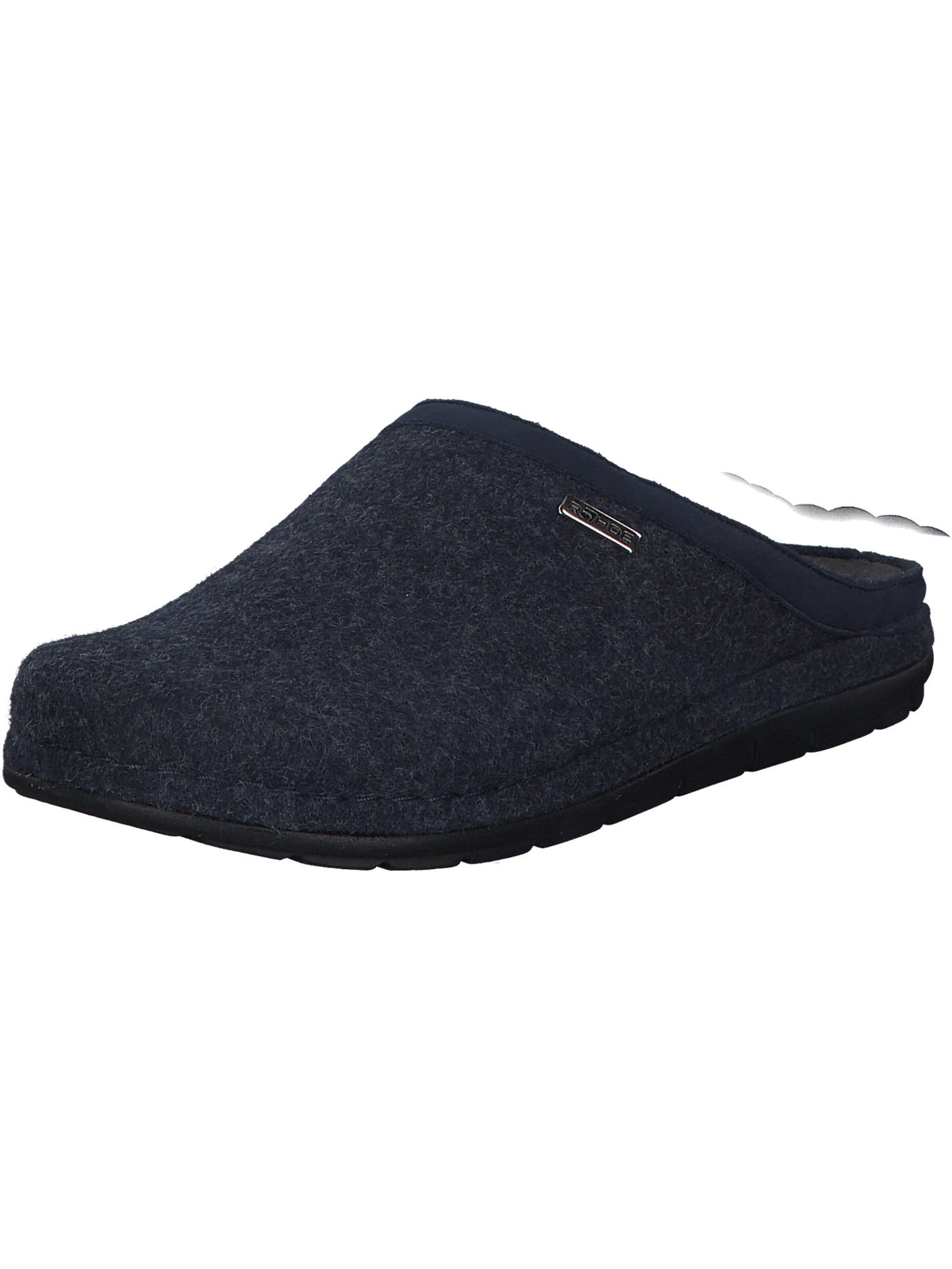 Pantoufle ROHDE en bleu : devant