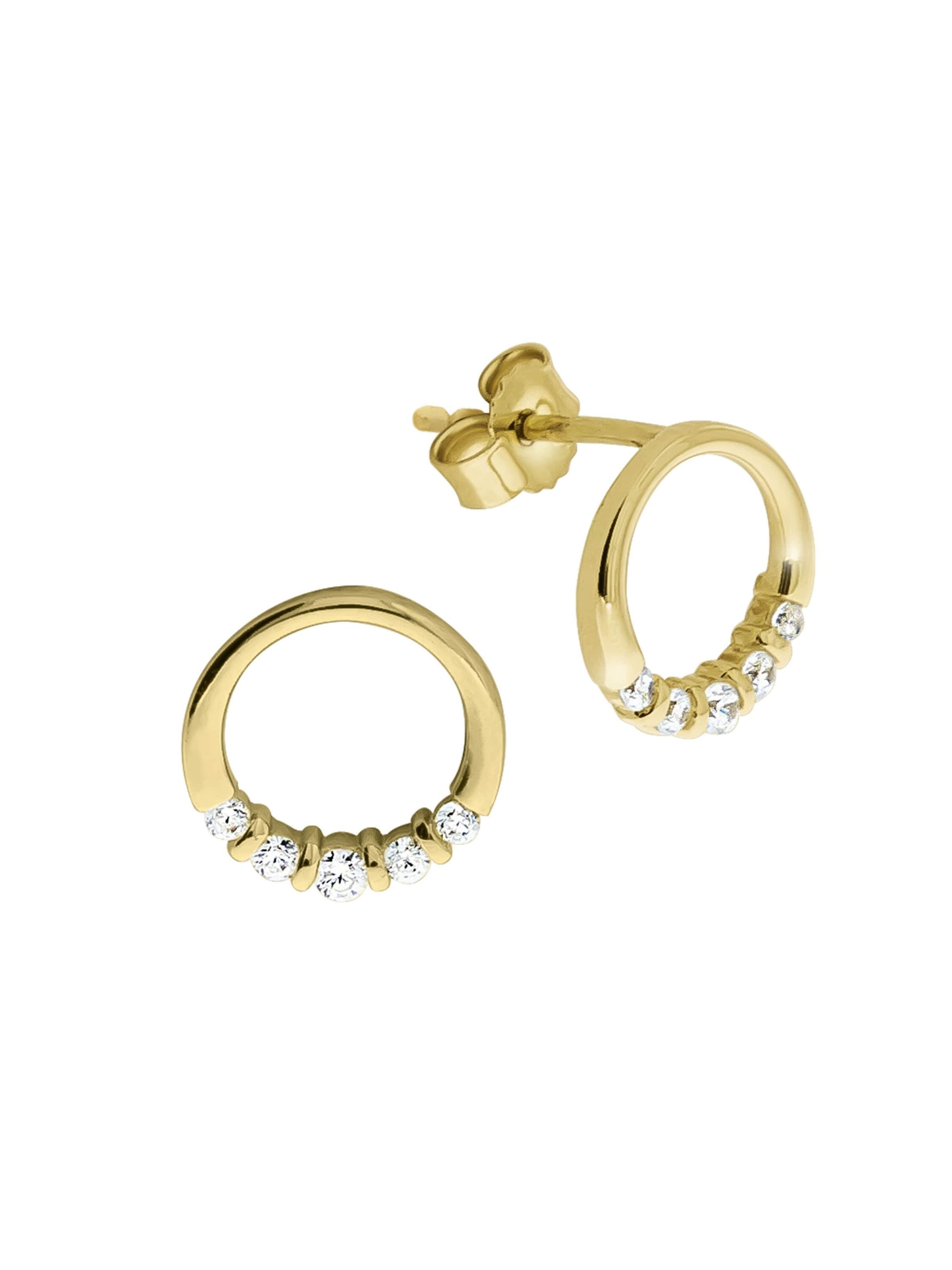 Boucles d'oreilles CELESTA en or : devant