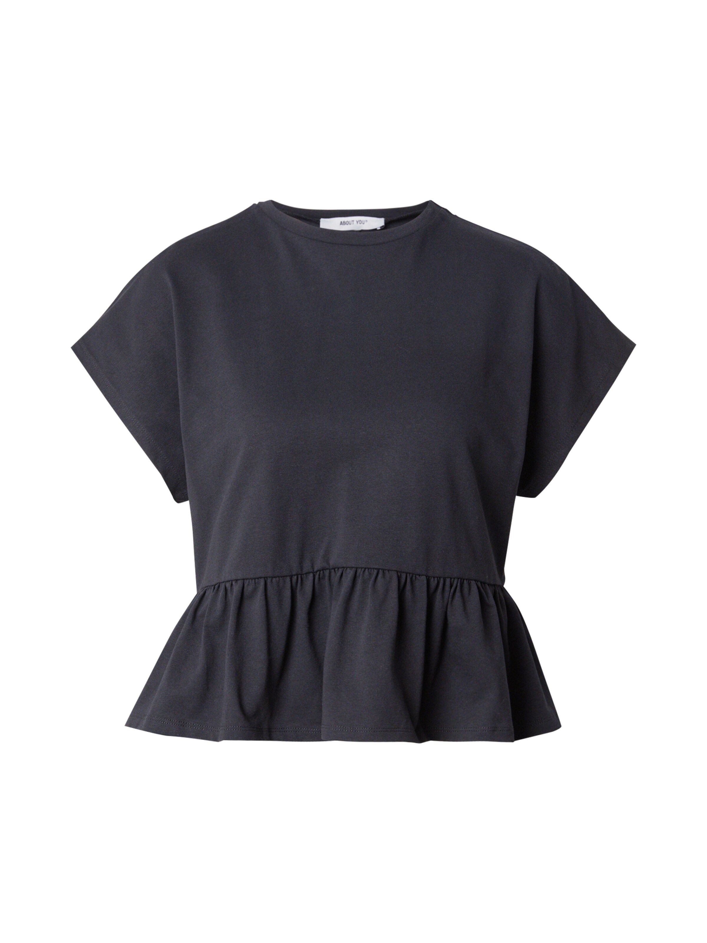 ABOUT YOU Тениска 'Leni' в черно: отпред