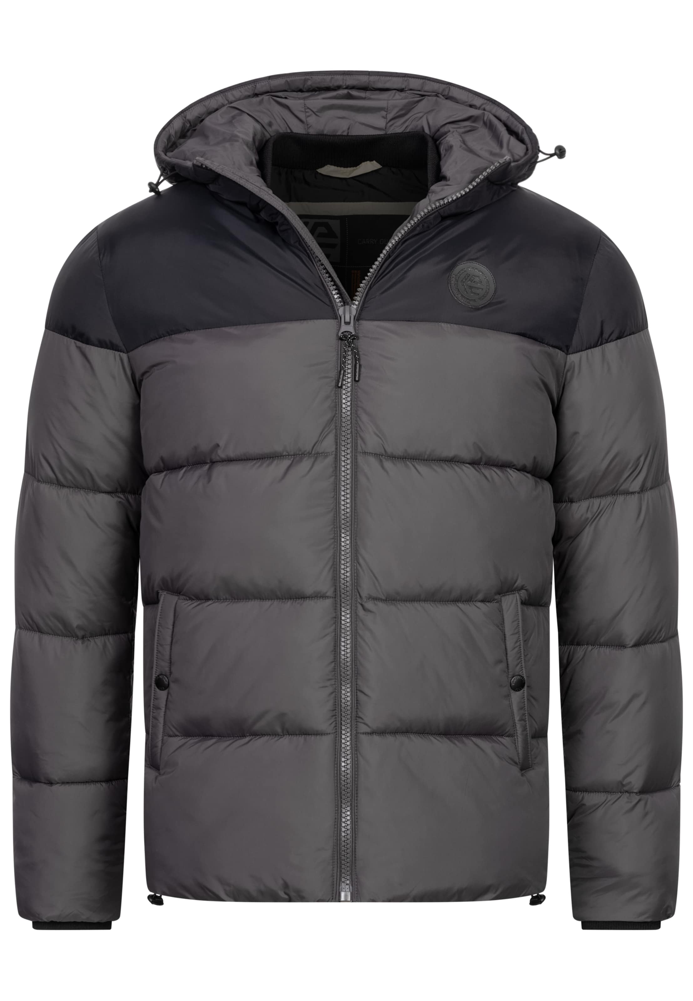 INDICODE JEANS Jacke 'Biviano' in Grau: Vorderseite