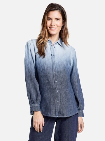 GERRY WEBER Blouse in Blauw: voorkant