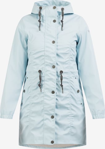 Usha Raincoat in Blue: front