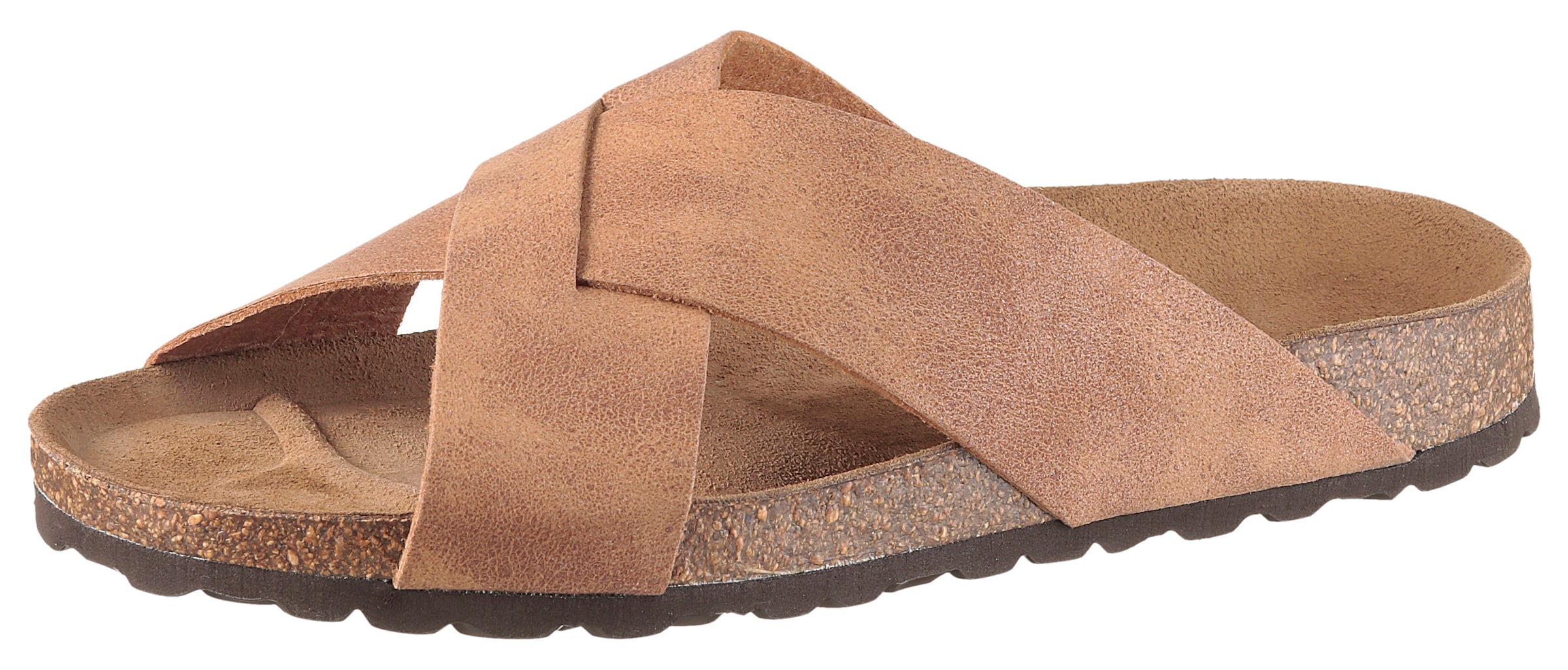 Man's World Mules in Beige: front
