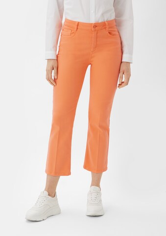 comma casual identity - Acampanado Pantalón de pinzas en naranja