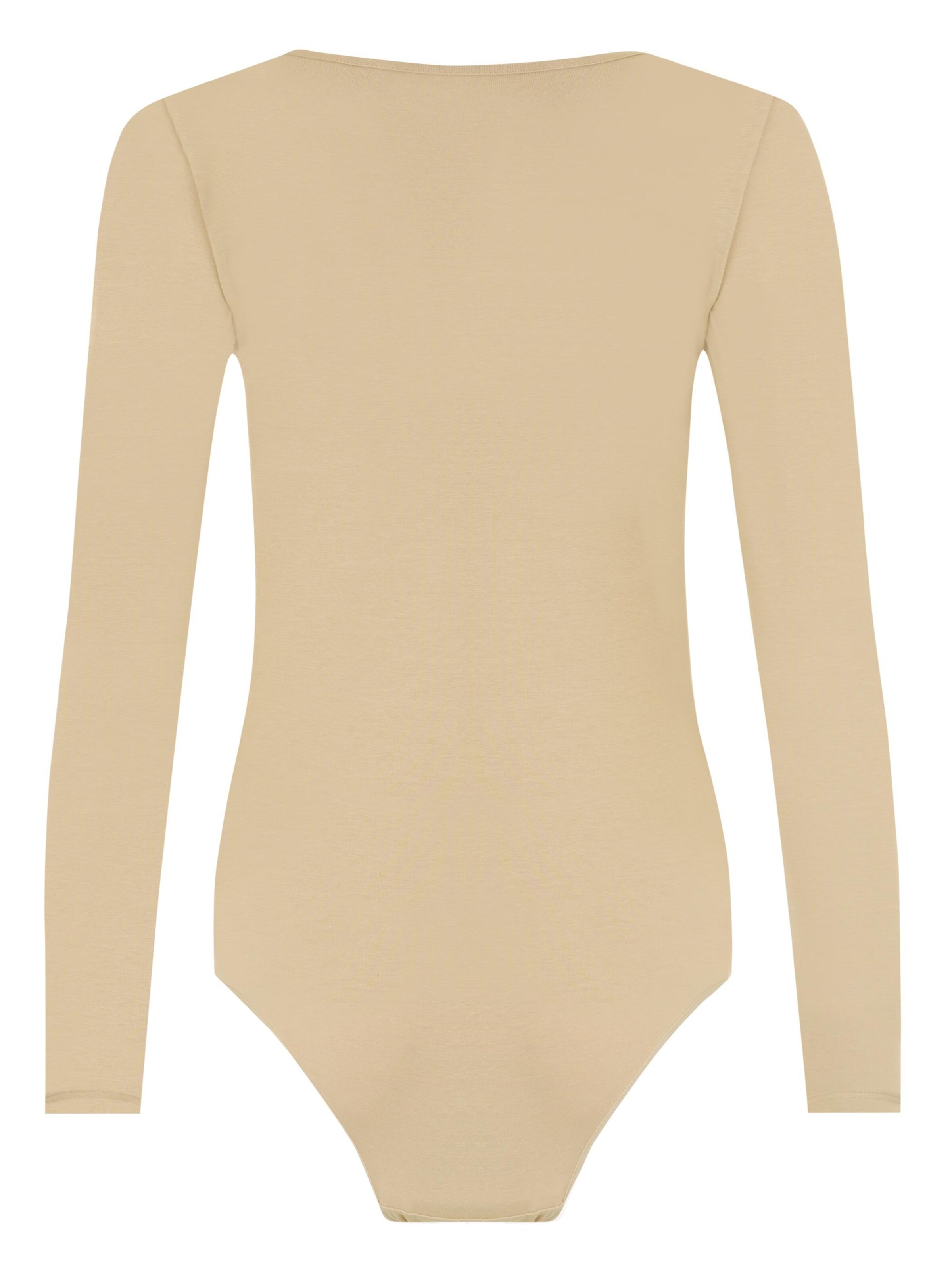Evoni Blouse Bodysuit in Beige