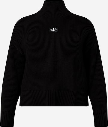 Calvin Klein Jeans Curve Pullover in Schwarz: predná strana