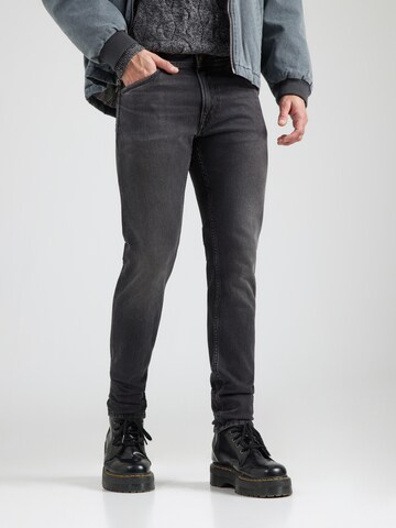 Coupe slim Jean 'SPIKE' Pepe Jeans en gris : devant