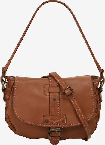 Cluty - Bolso de hombro en marrón: frente