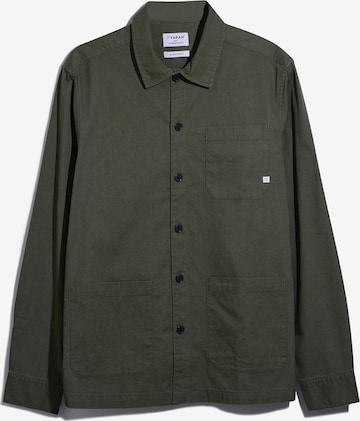 FARAH Comfort fit Button Up Shirt 'Leckie' in Green: front