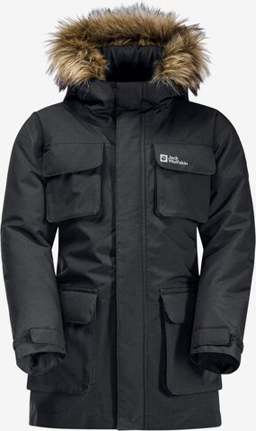 JACK WOLFSKIN Winter Jacket in Black: front