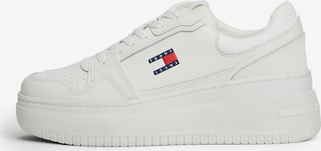 Tommy Jeans - Zapatillas deportivas bajas en blanco: frente