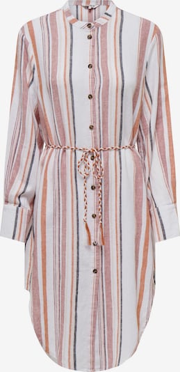 ONLY Vestido camisero 'OHIO' en navy / naranja claro / altrosa / offwhite, Vista del producto