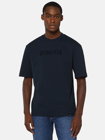Maglietta di Boggi Milano in blu: frontale