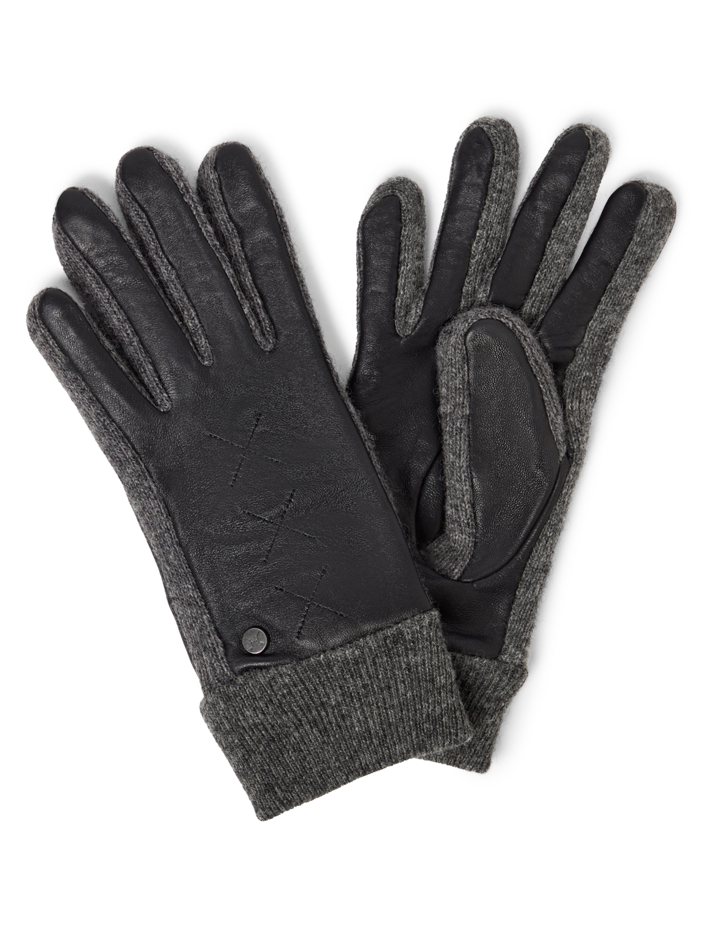 Pearlwood Full Finger Gloves ' Smilla ' in Black: front