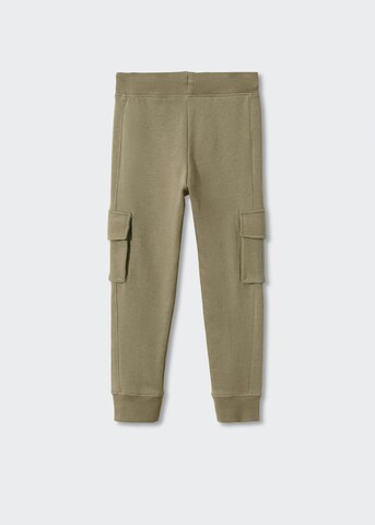 MANGO KIDS Tapered Housut 'Victor' värissä vihreä