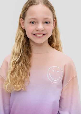 s.Oliver Sweatshirt in Lila: voorkant
