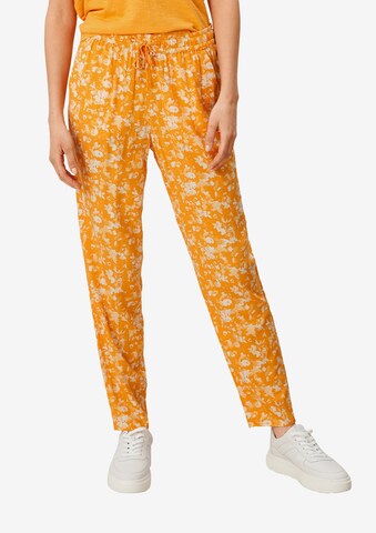 s.Oliver Tapered Trousers in Orange: front