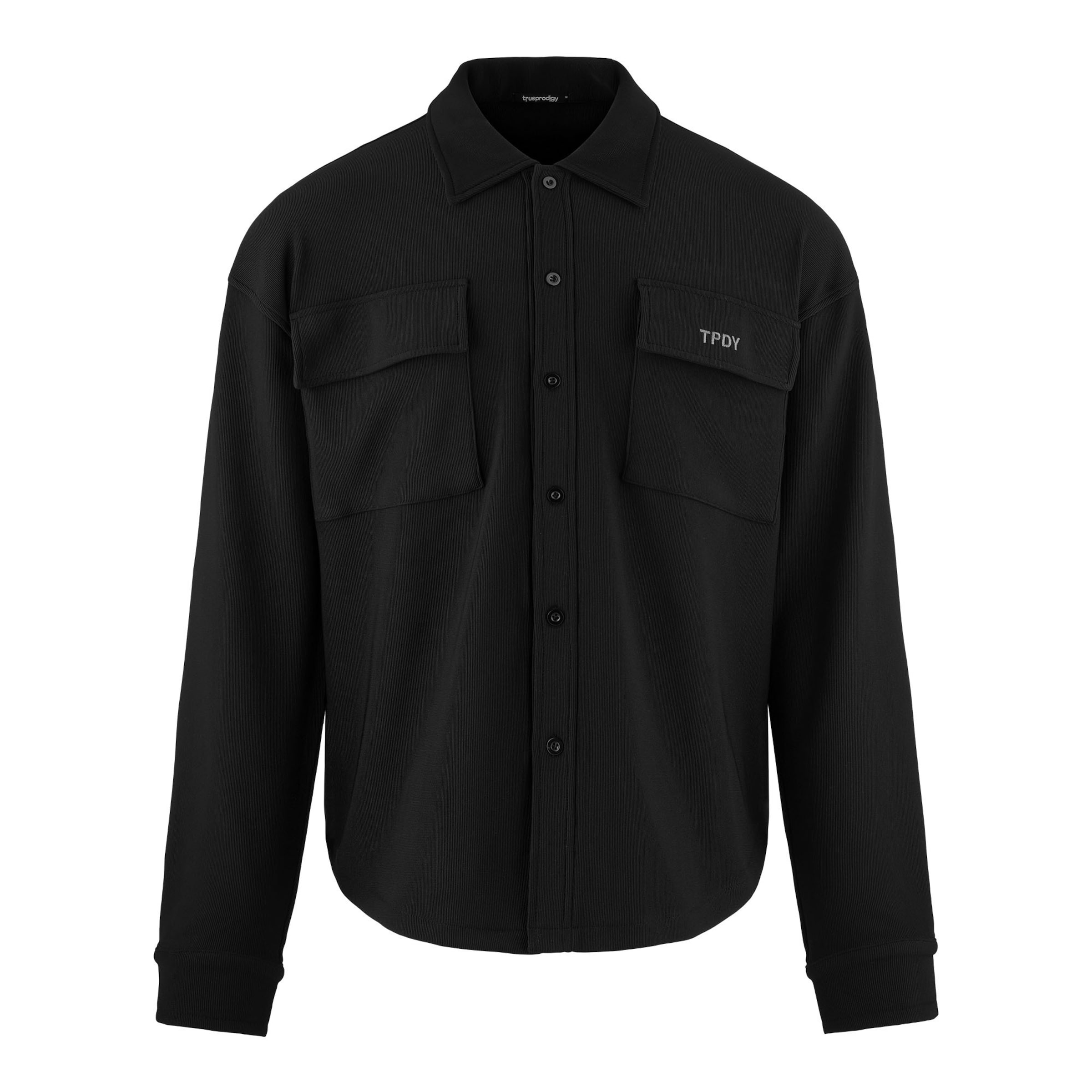 trueprodigy Regular fit Overhemd 'Wyatt' in Zwart: voorkant