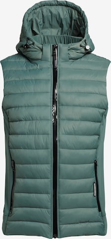 khujo Bodywarmer 'Wemo' in Groen: voorkant