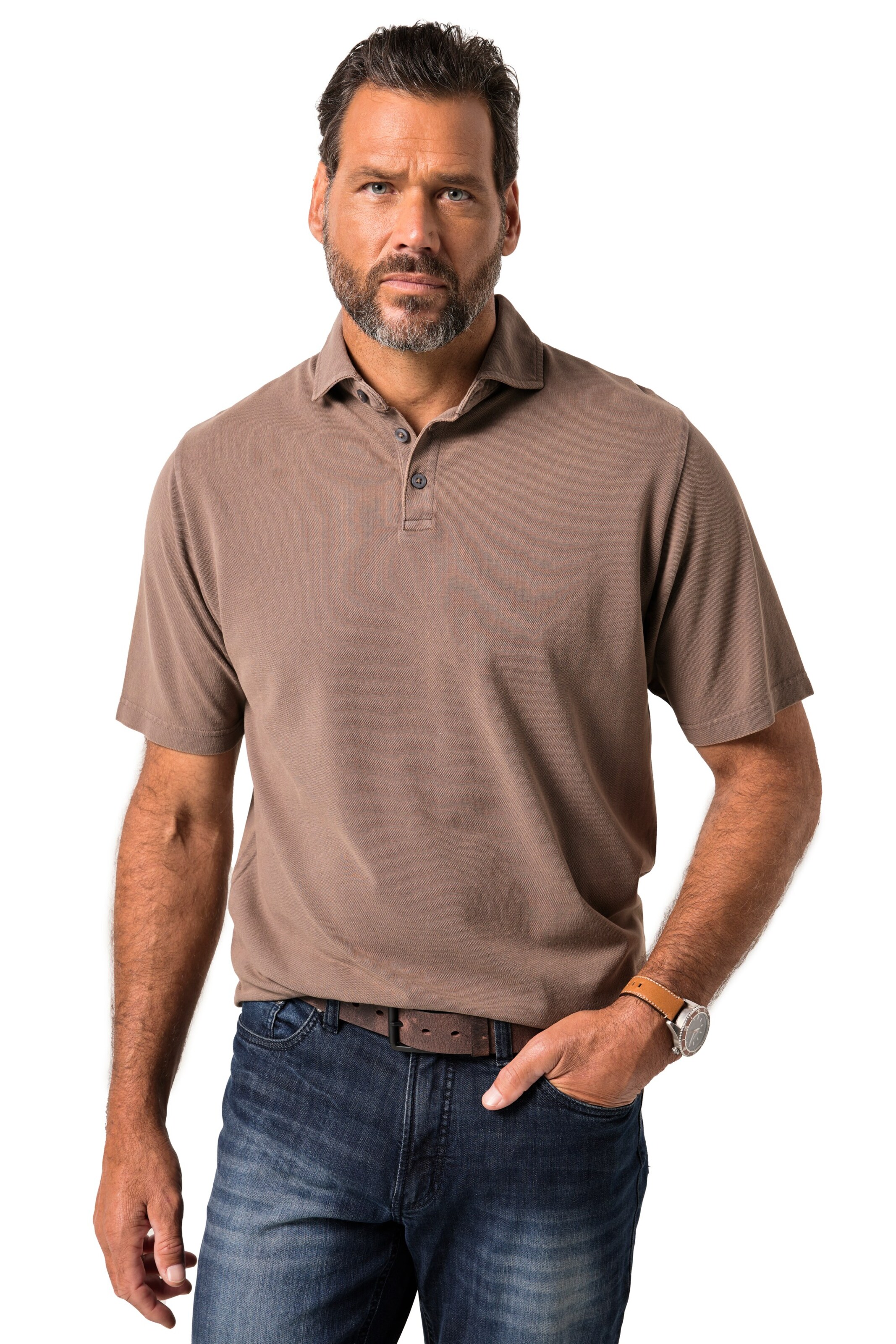 JP1880 Shirt in Brown: front