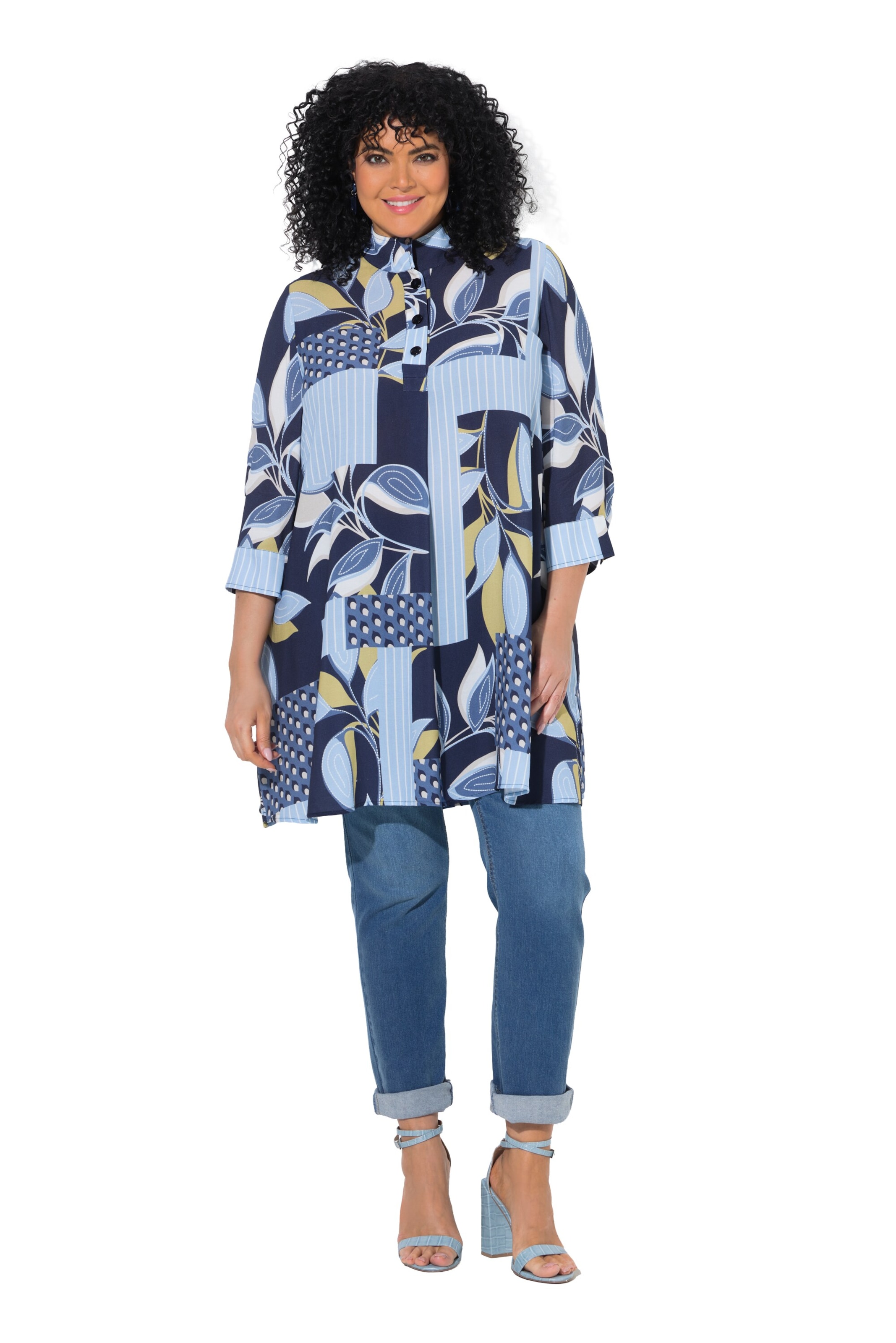 Ulla Popken Tunic in Blue: front