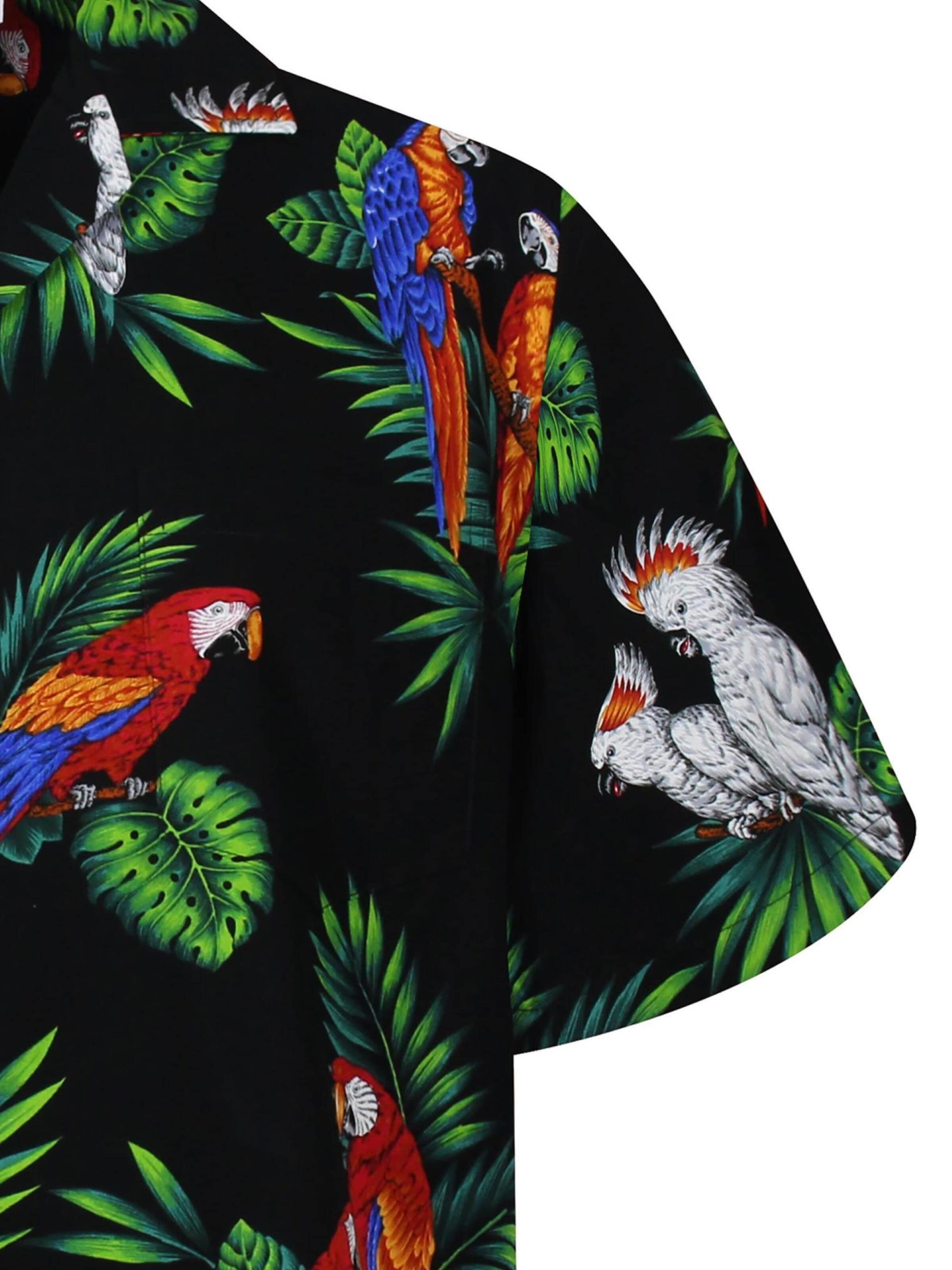 Pacific Legend Regular Fit Hemd 'Kakadu'‌‌‌‌ in Schwarz