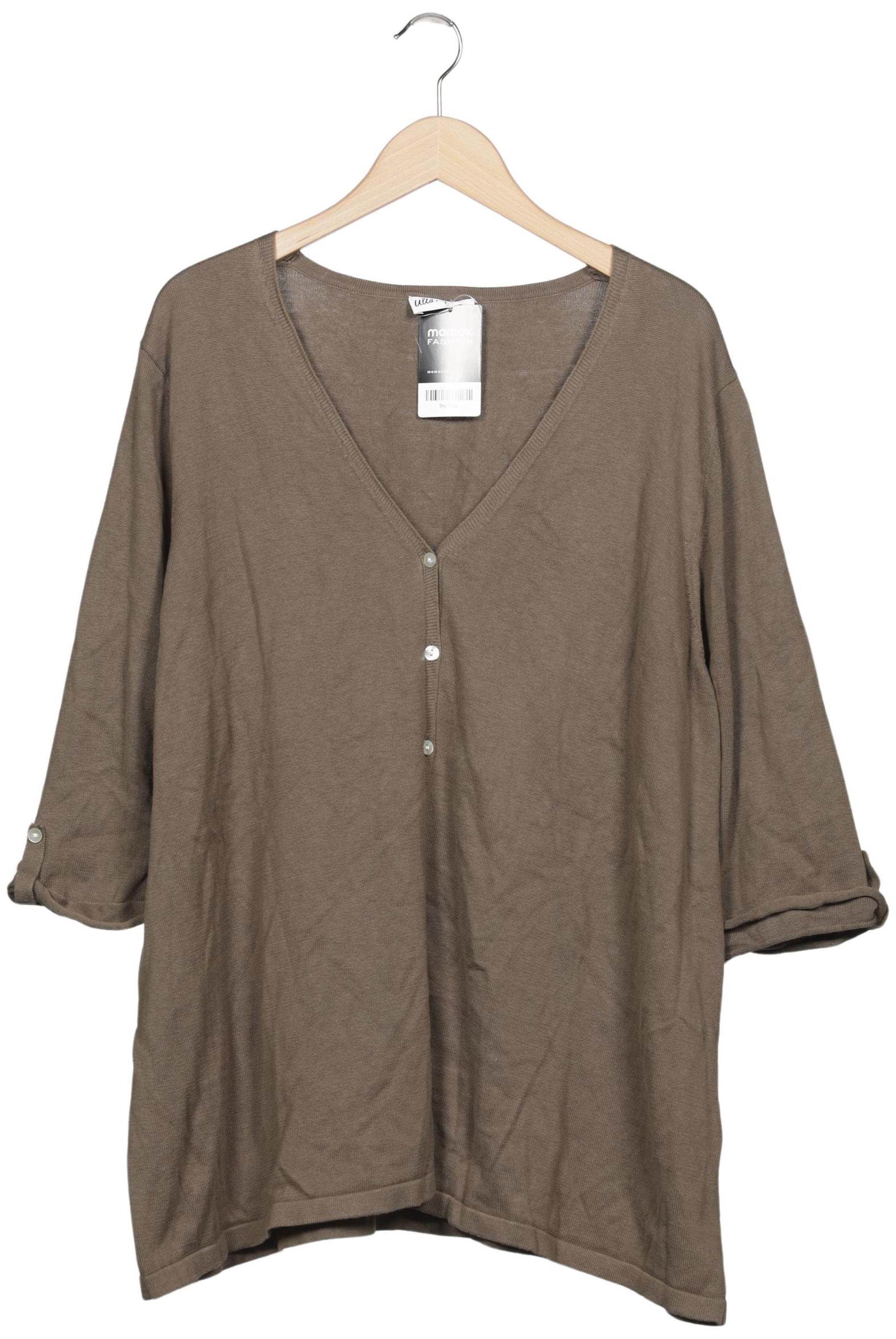 Ulla Popken Strickjacke 7XL in Braun: Vorderseite