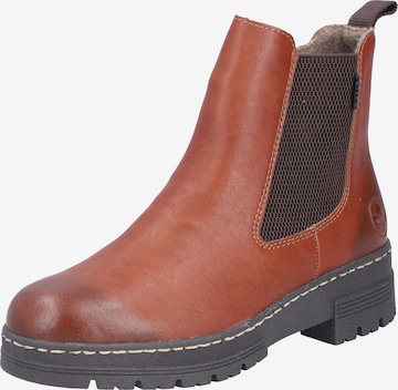 Ghete chelsea de la Rieker pe maro: față