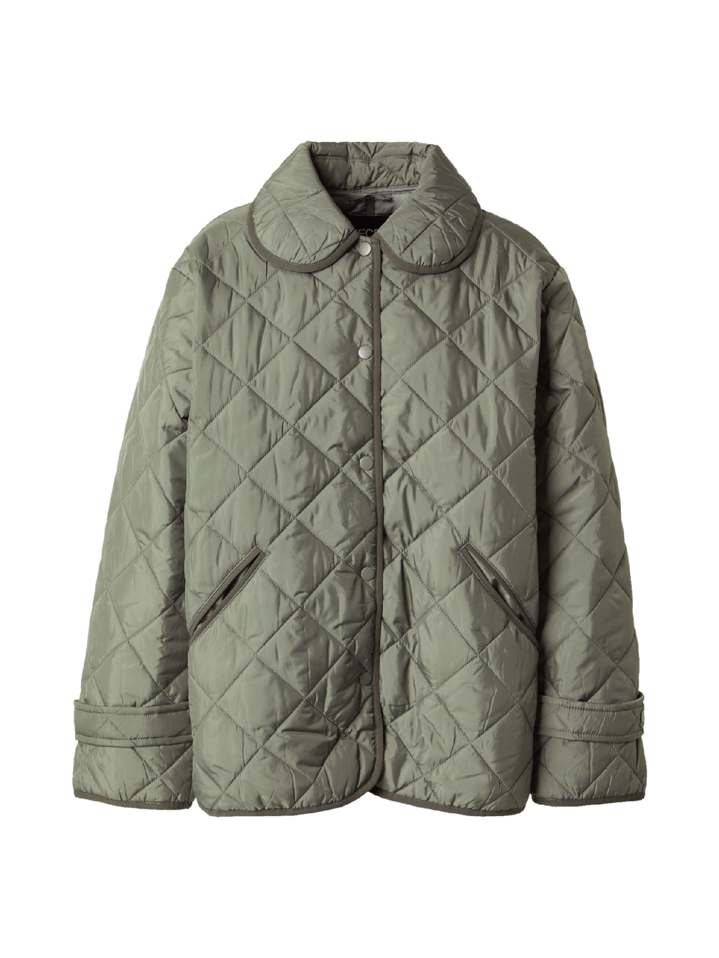 PIECES Övergångsjacka i grå: framsida