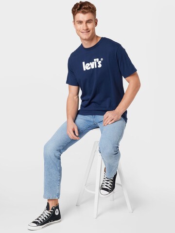 LEVI'S ® - Camisa 'Relaxed Fit Tee' em azul