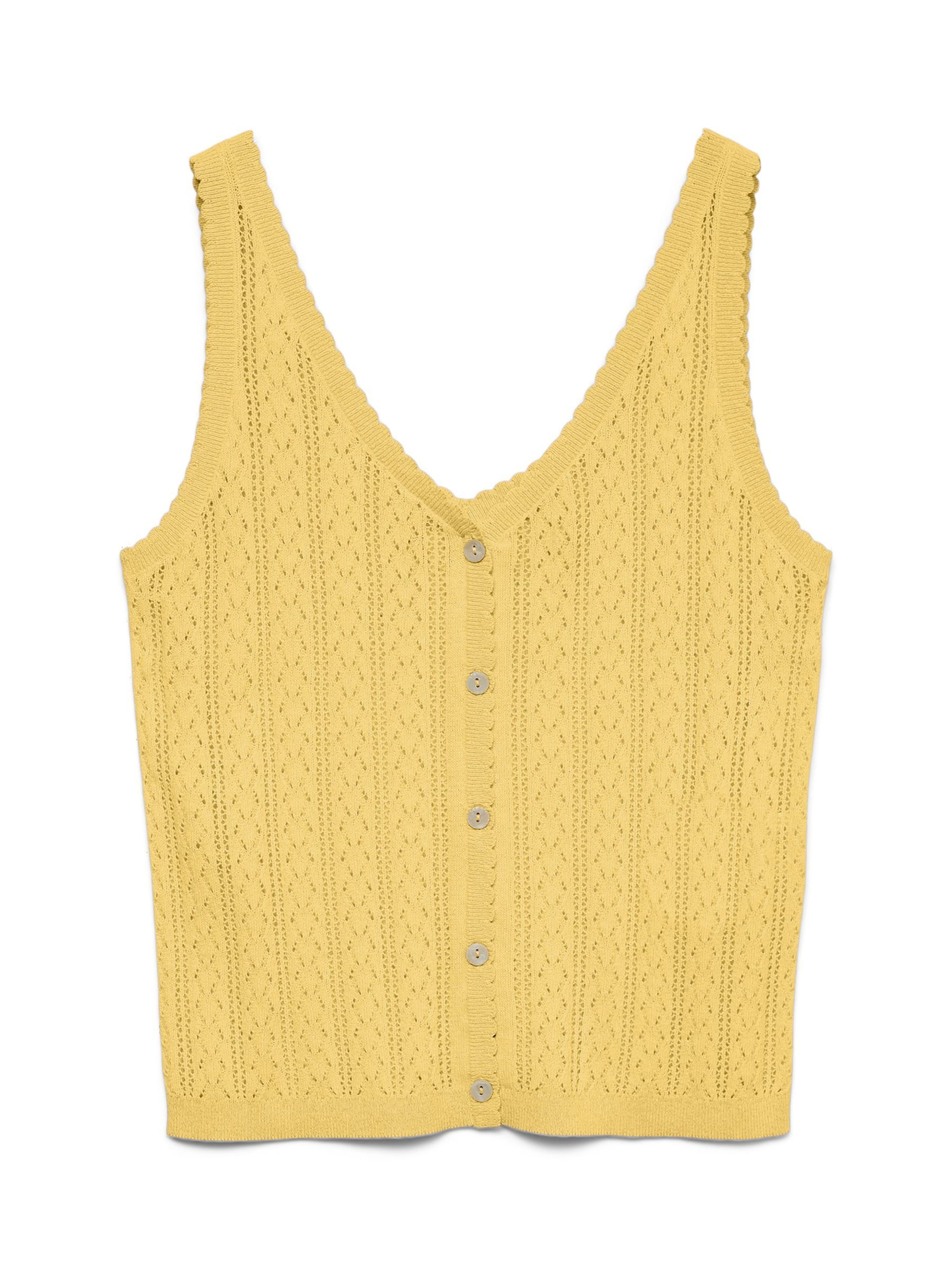 VERO MODA Stricktop 'VMLux' in Gelb: Vorderseite