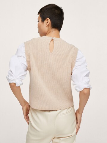 MANGO Sweater 'Leonor' in Beige