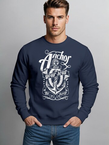 Neverless Sweatshirt 'Anker Soul' in Blue