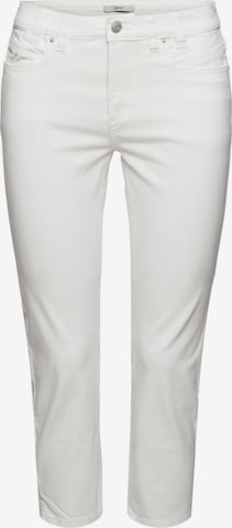 ESPRIT Skinny Broek in Wit: voorkant