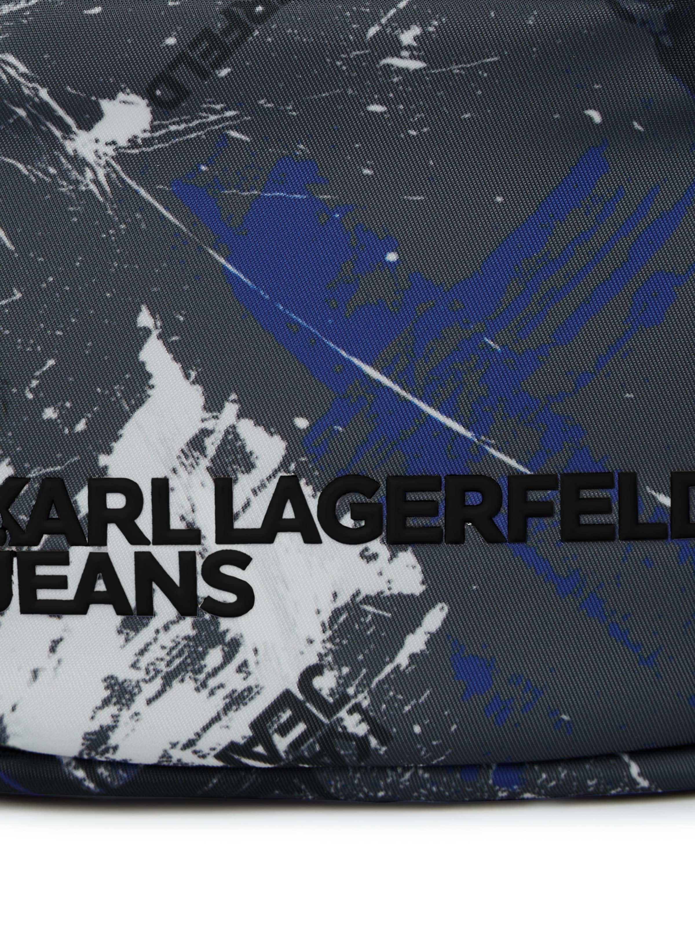 KARL LAGERFELD JEANS Torba za čez ramo | modra barva