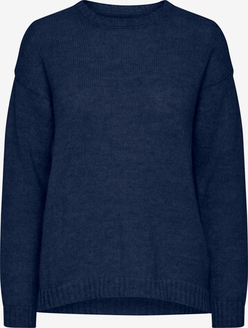 PULZ Jeans Strickpullover 'PZIRIS' in Blau: predná strana