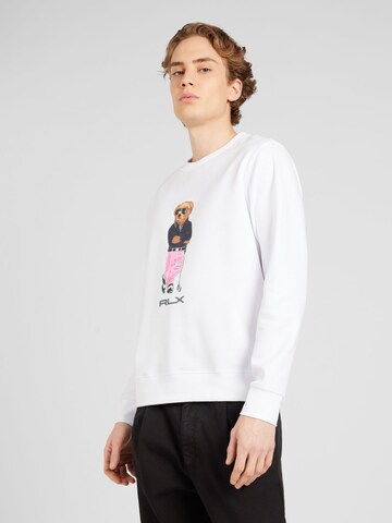 Polo Ralph Lauren Sweatshirt in White: front