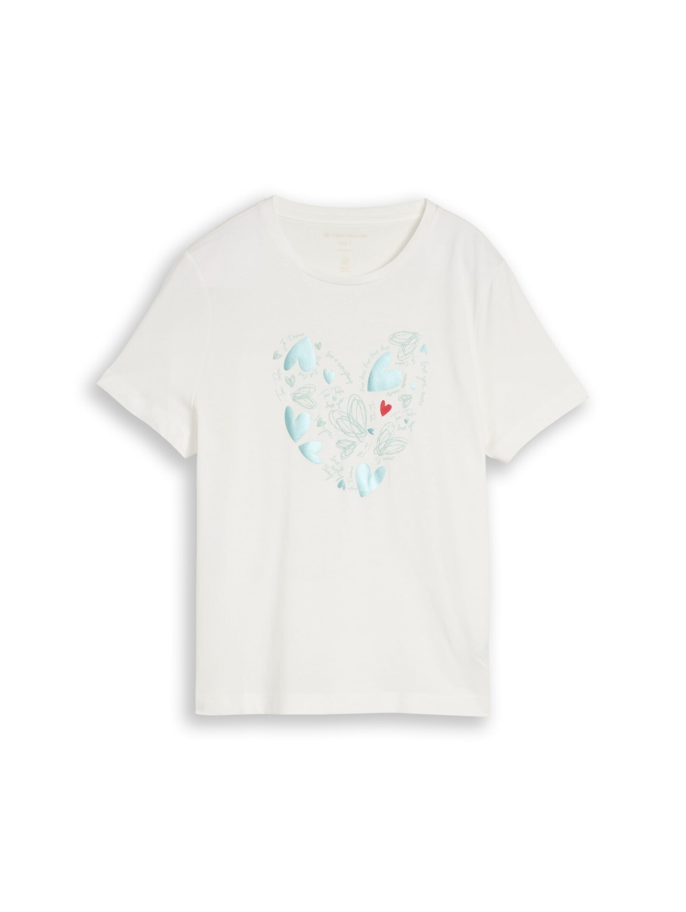 TOM TAILOR Shirt in White: front