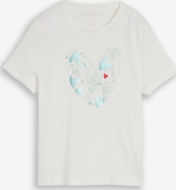 TOM TAILOR Shirt in White: front