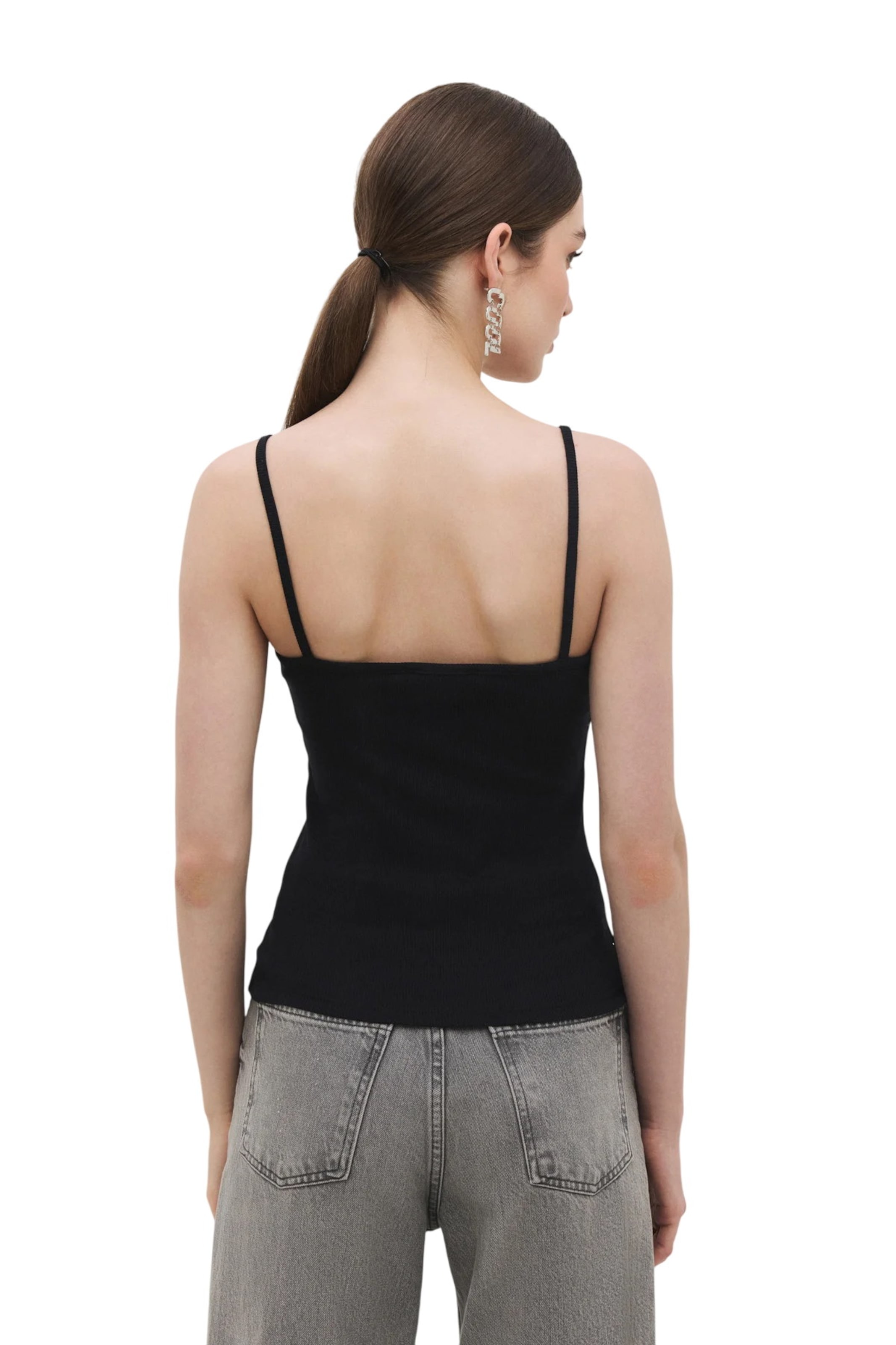 No Matter What Top in Schwarz