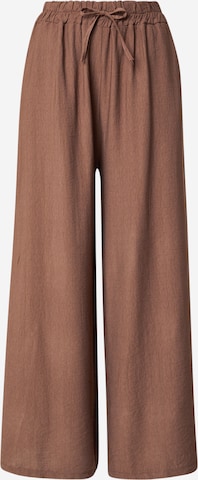 Hailys Wide Leg Hose 'Mo44na' in Braun: Vorderseite