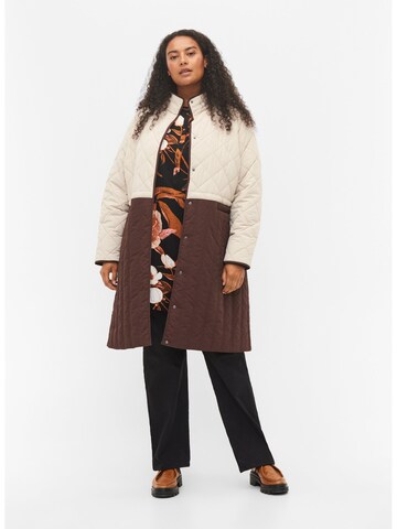 Zizzi Between-Season Jacket 'Seoul' in Brown