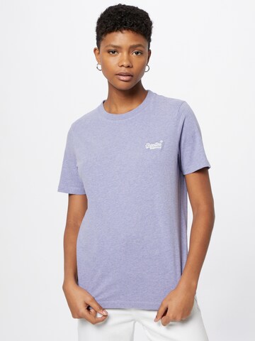 T-shirt Superdry en violet : devant