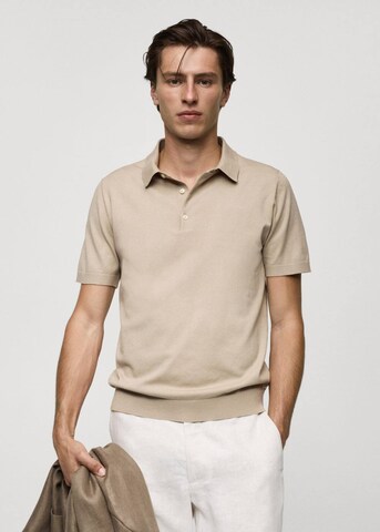 MANGO MAN Poloshirt 'Arraona' in Beige: Vorderseite