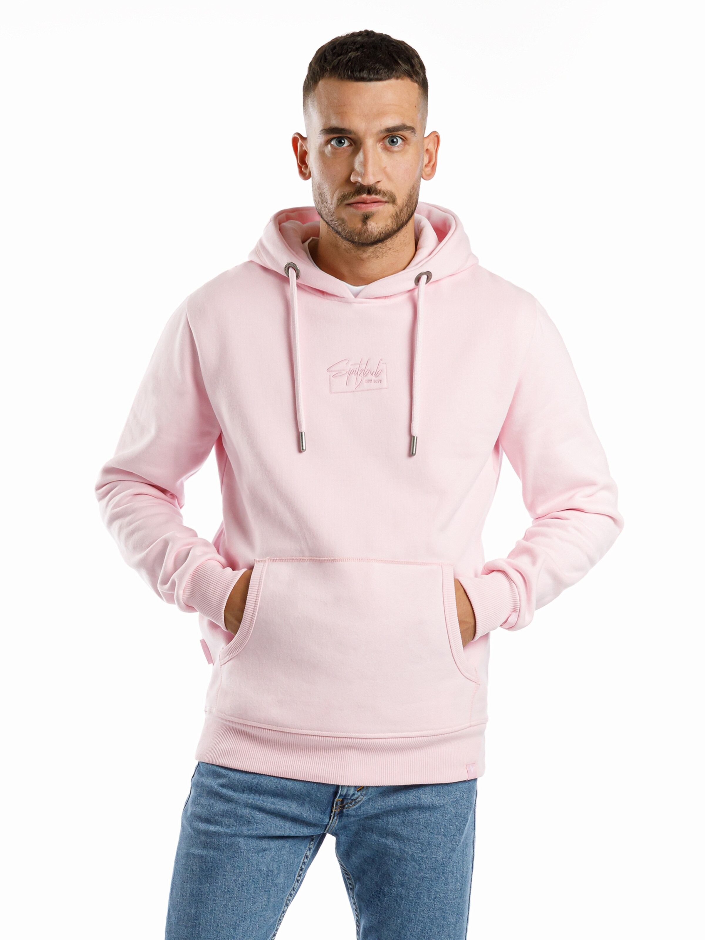 Sweat-shirt ' Klaas ' SPITZBUB en rose : devant