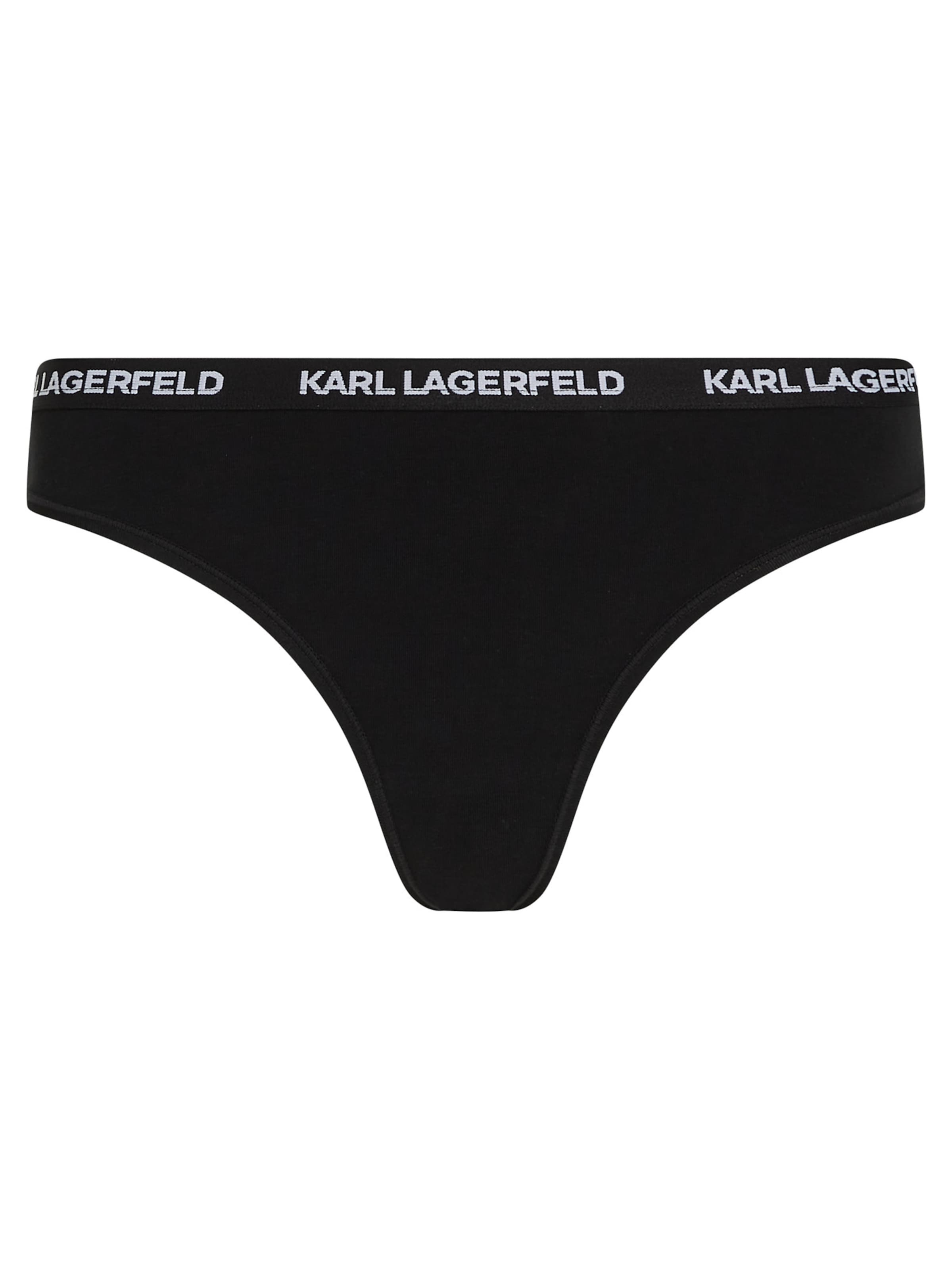 Karl Lagerfeld Püksikud, värv must: eest vaates