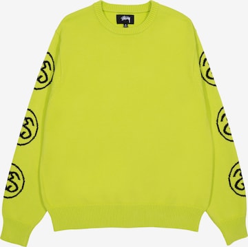 Stüssy Sweatshirt in Grün: Vorderseite
